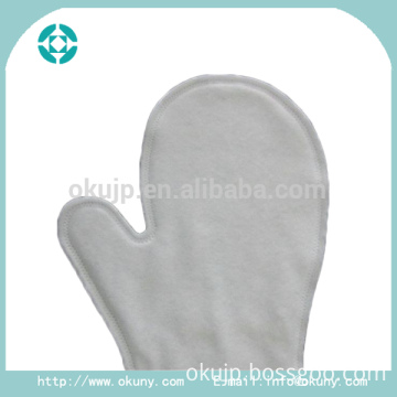 Needle-punched non-woven white elastic household working non woven gloves